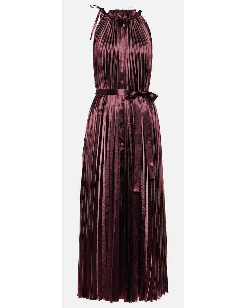 Ulla Johnson Midikleid Amiko aus Satin Rot