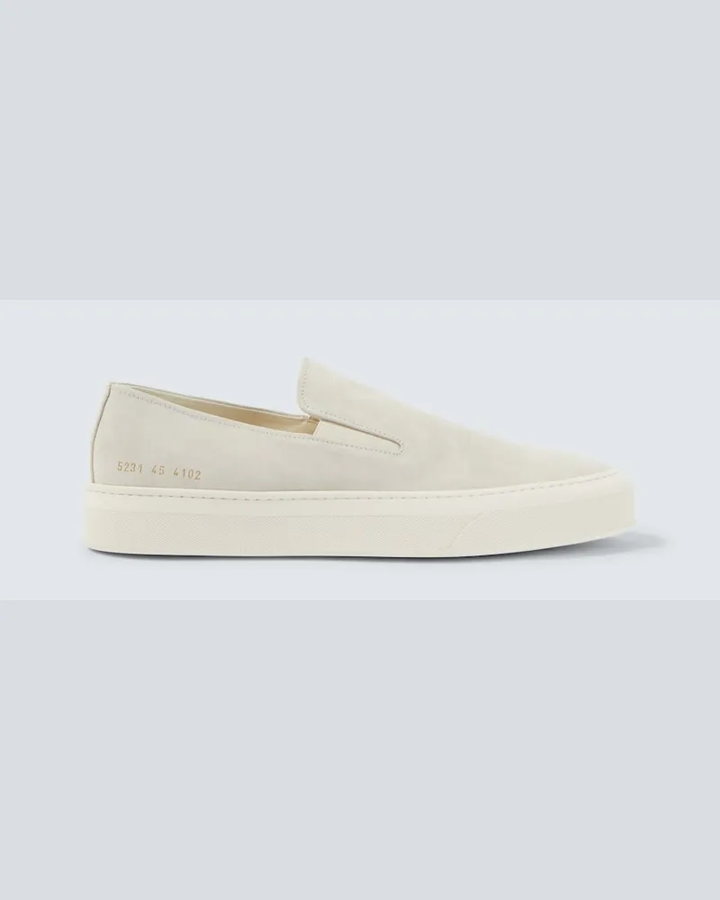 Common Projects Slip-on Sneakers aus Veloursleder Beige