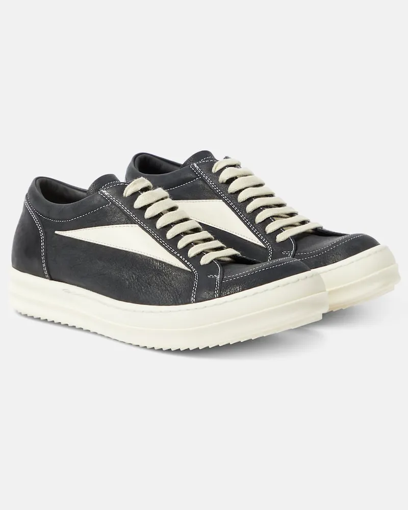 Rick Owens Sneakers Luxor Vintage aus Leder Schwarz