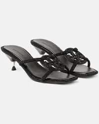 Tory Burch Verzierte Sandalen Geo Bombe Miller Schwarz