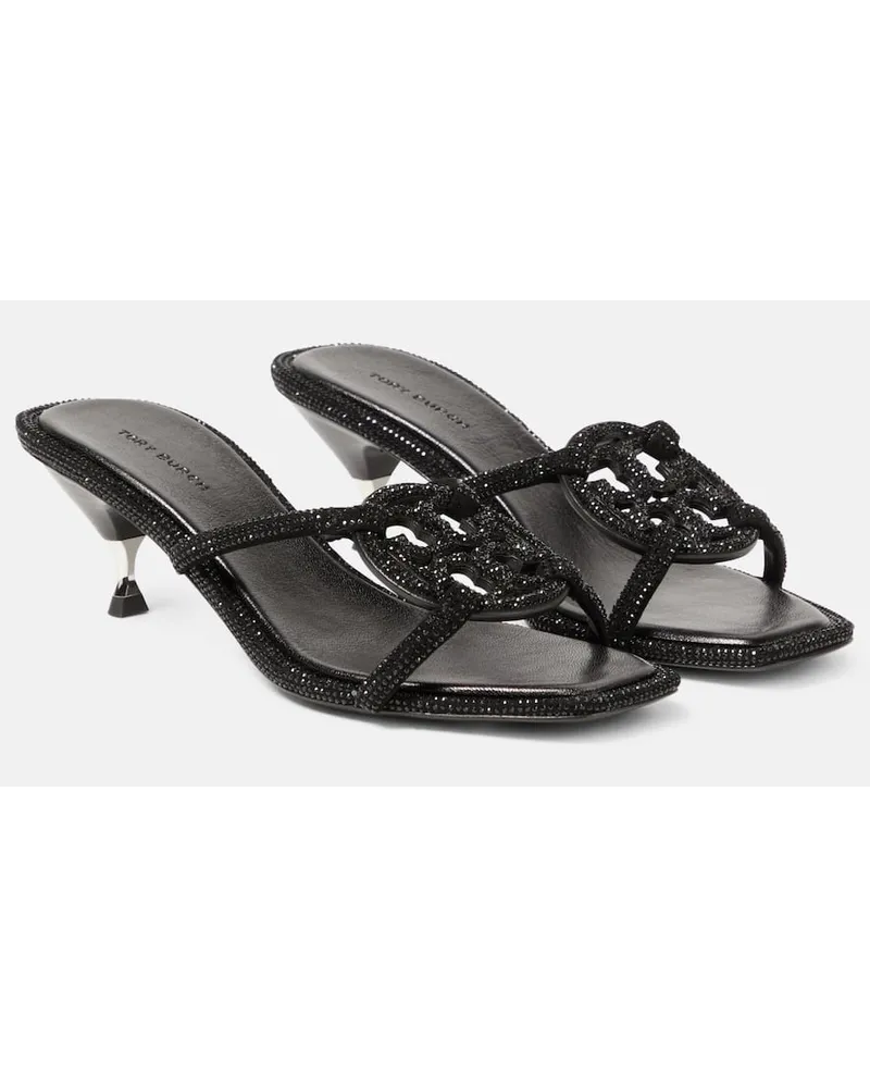 Tory Burch Verzierte Sandalen Geo Bombe Miller Schwarz