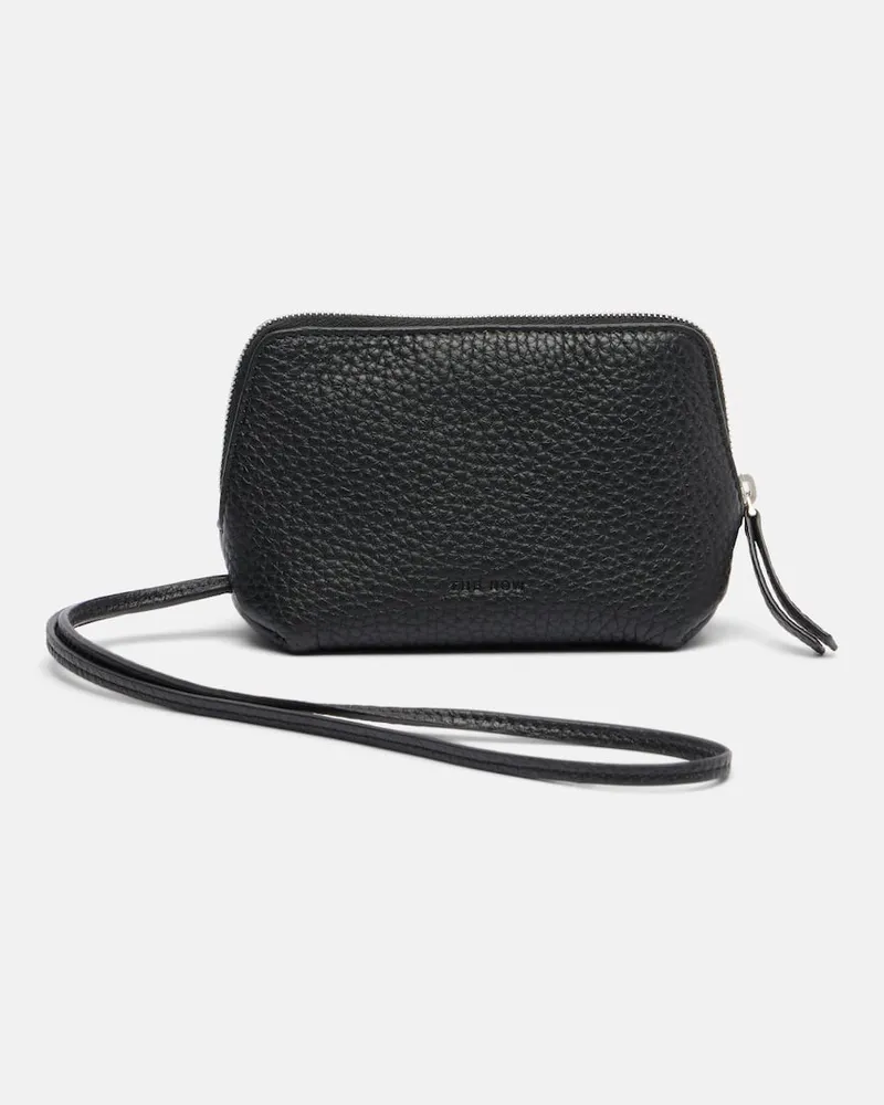 The Row Etui Owen aus Leder Schwarz