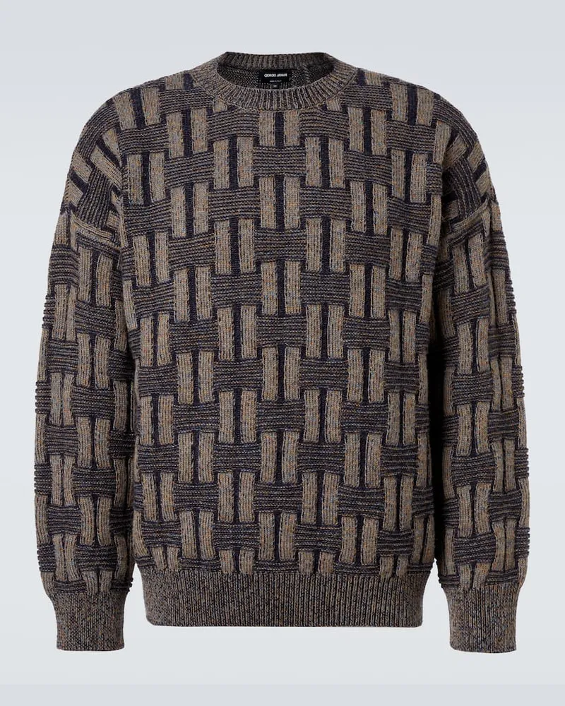 Giorgio Armani Pullover aus Kamelhaar Braun