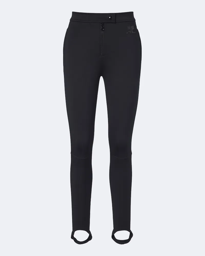 Courrèges Courrèges Ski-Steghose aus Jersey Schwarz