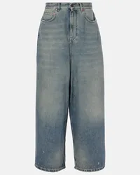 Balenciaga Wide-Leg Jeans Blau