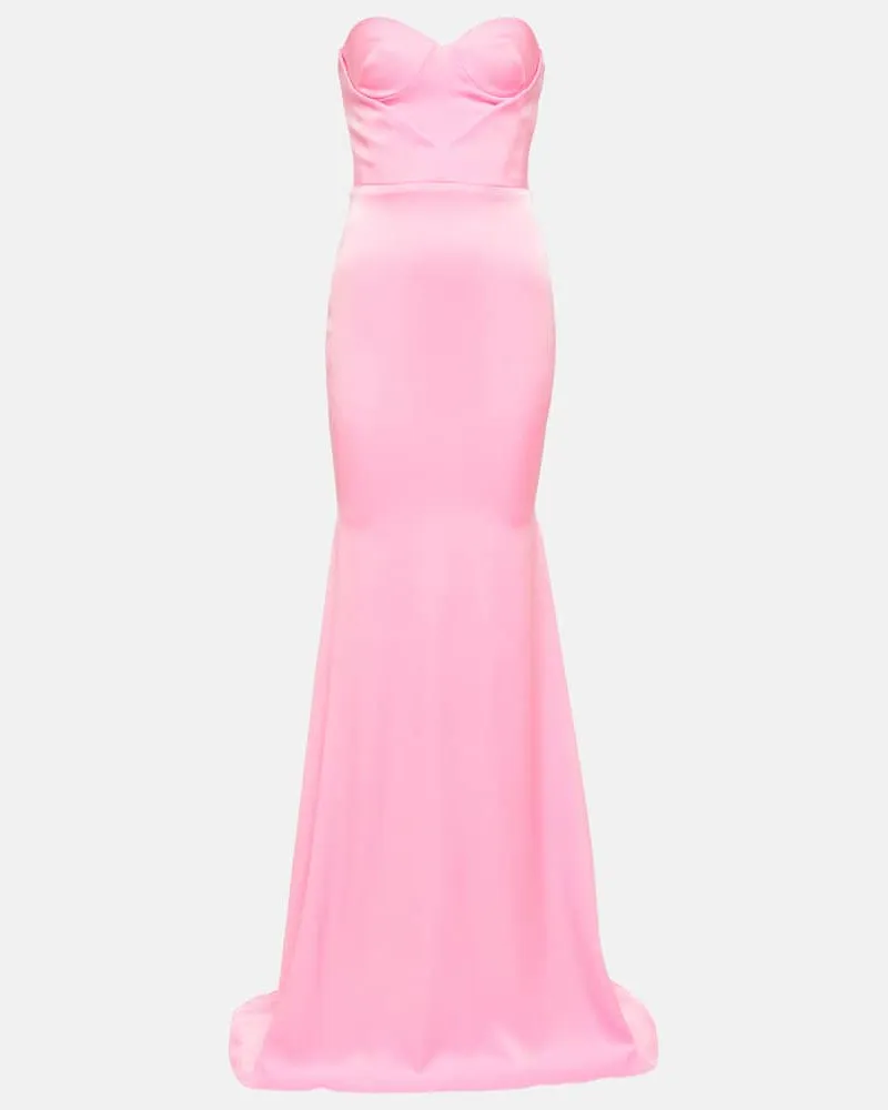 Alex Perry Robe Barkley aus Crêpe Rosa