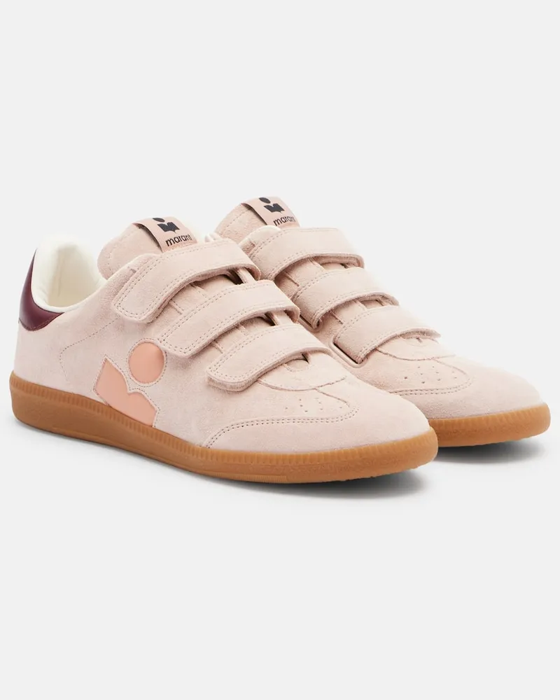 Isabel Marant Sneakers Beth aus Veloursleder und Leder Rosa