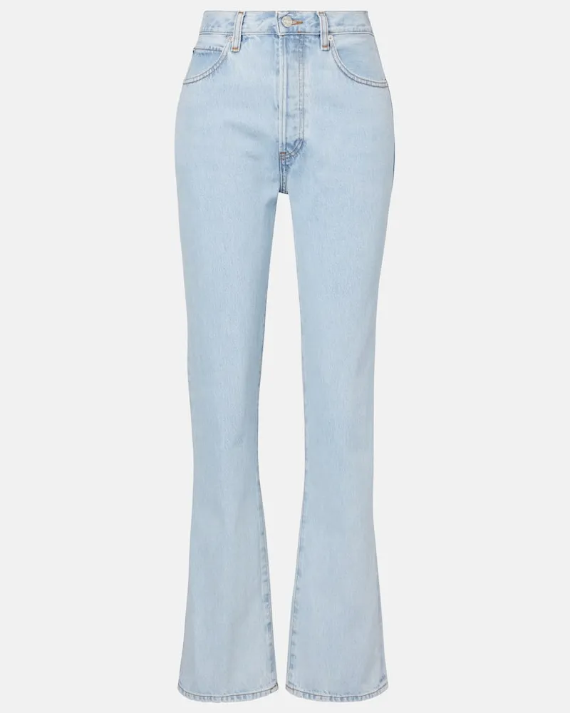 Frame Denim Flared Jeans Vertical Blau