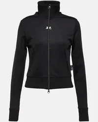 Courrèges Courreges Trainingsjacke aus Jersey Schwarz