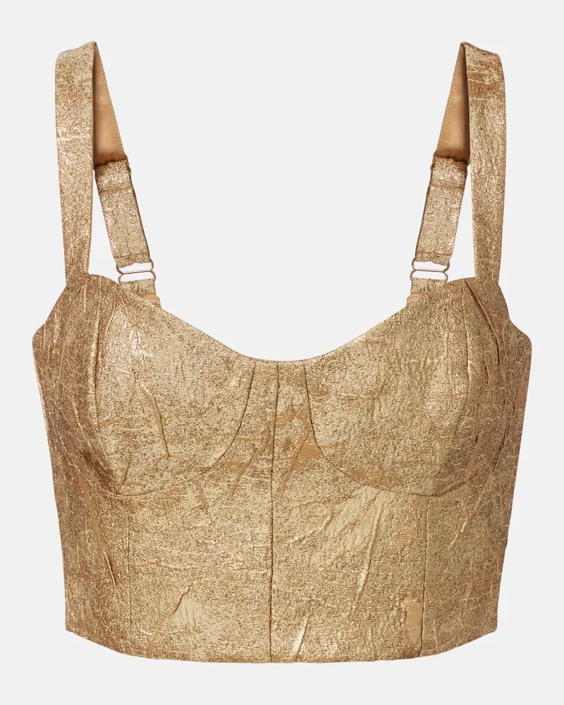 Rebecca Vallance Bustier-Top Solana Gold
