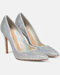 Gianvito Rossi Pumps mit Glitter Silber