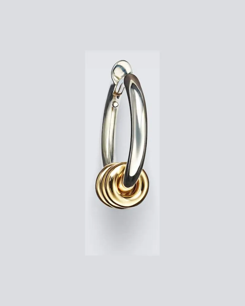 Spinelli Kilcollin Einzelner Ohrring Nevine Max aus Sterlingsilber mit 18kt Gelbgold Silber
