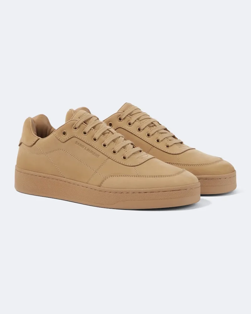Saint Laurent Sneakers SL/61 aus Leder Beige