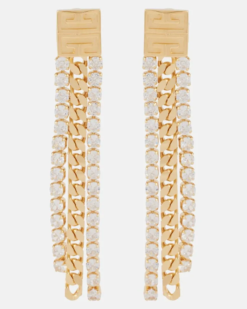 Givenchy Ohrringe 4G mit Kristallen Gold