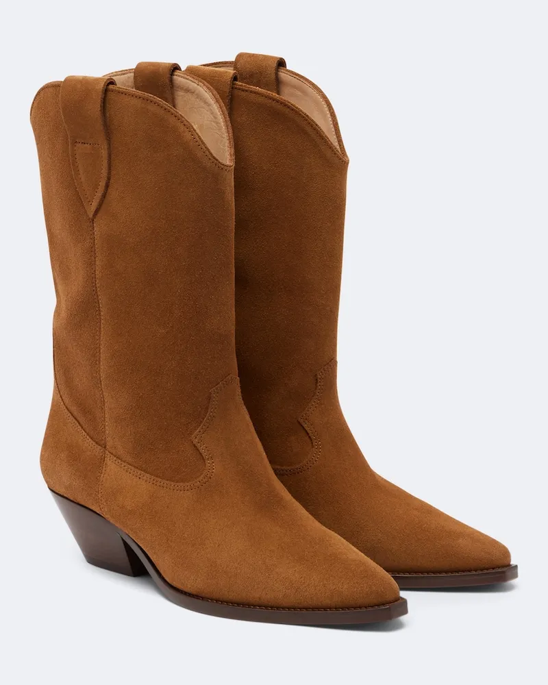 Isabel Marant Cowboyboots Duerto aus Veloursleder Braun