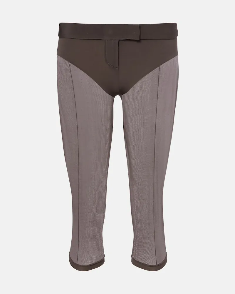 Magda Butrym Set aus Caprihose und Höschen Braun