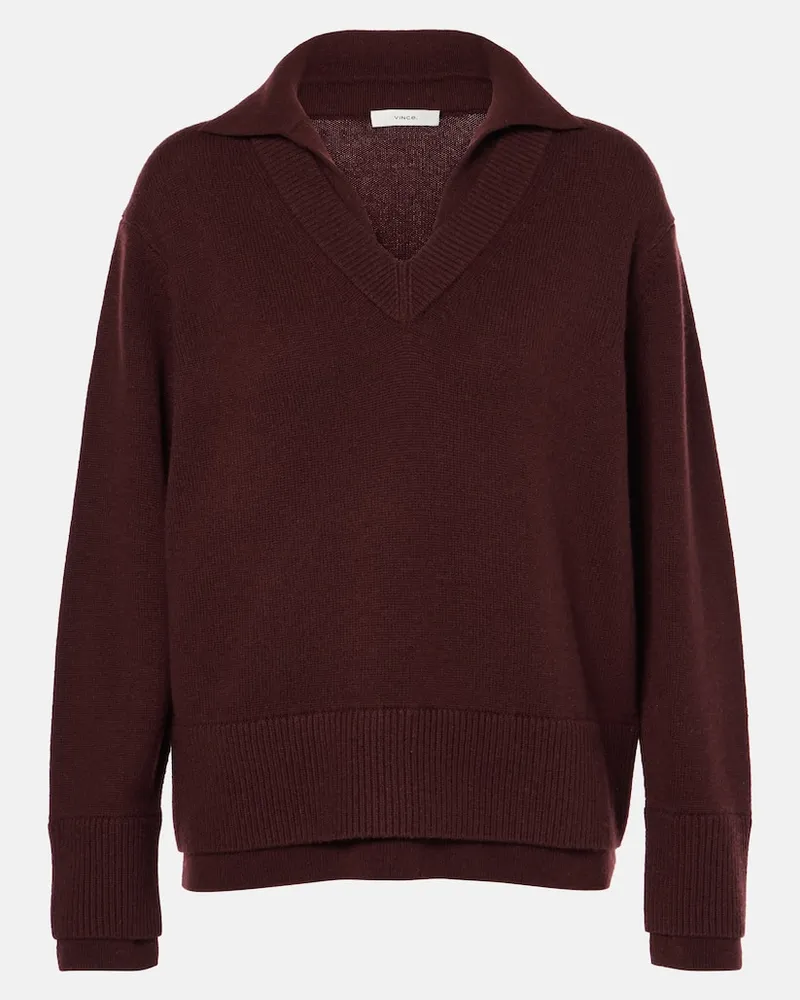 Vince Cardigan aus Wolle und Kaschmir Schwarz
