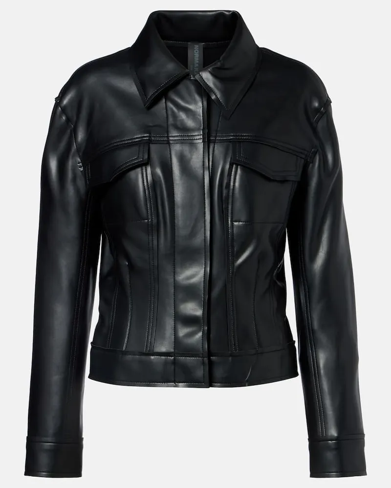 Norma Kamali Jeansjacke Schwarz