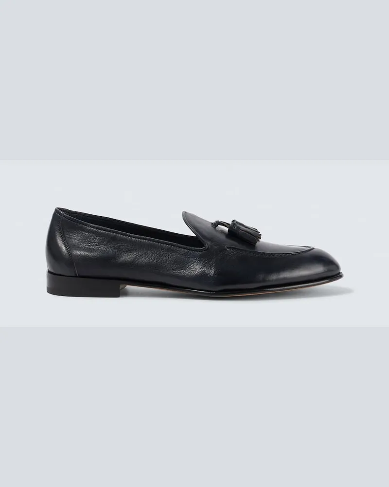 Brioni Loafers aus Leder Blau