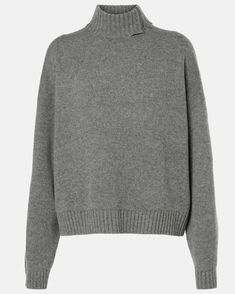 Brunello Cucinelli Rollkragenpullover Monili aus Kaschmir Grau