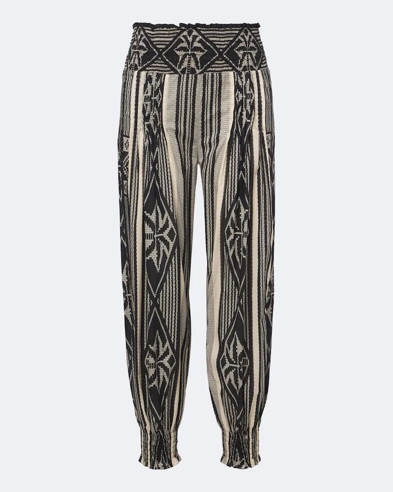 Johanna Ortiz Ballonhose aus Baumwolle Schwarz