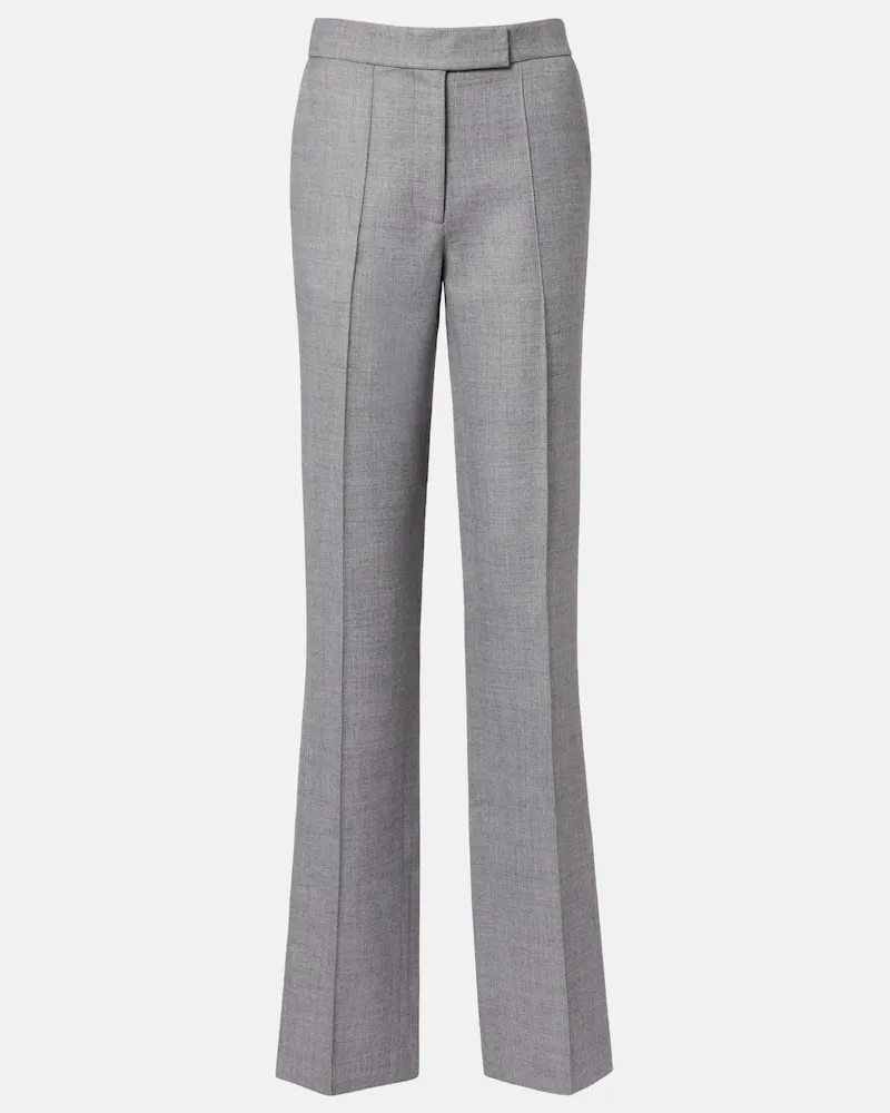 Alex Perry Gerade Mid-Rise-Hose Grau