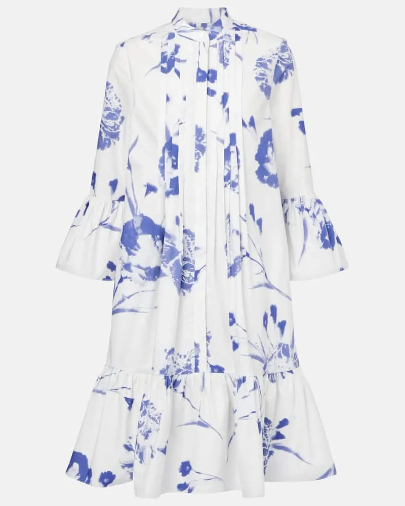 Erdem Minikleid aus Baumwolle Weiß