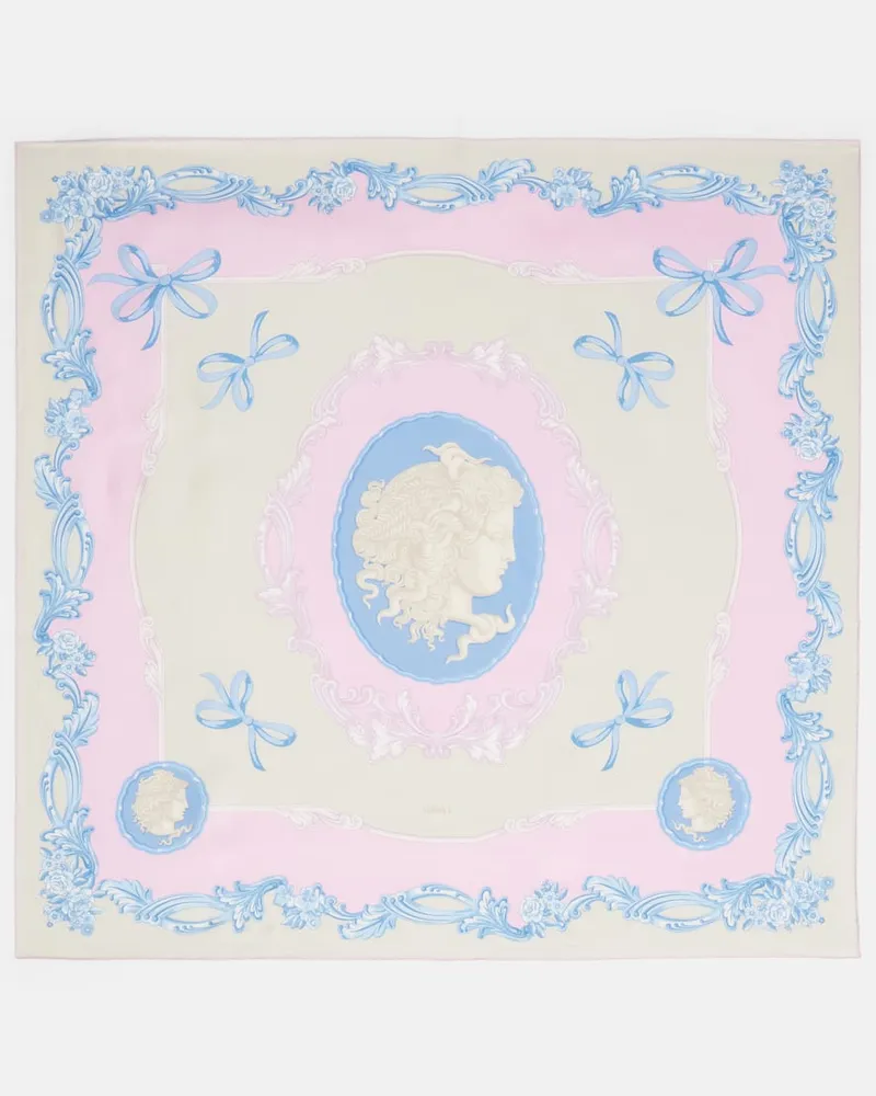 Versace Tuch Medusa Cameo aus Seide Pink