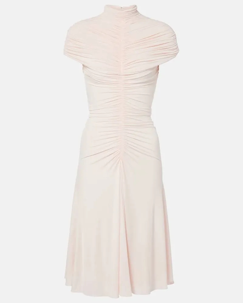 Alaïa Alaïa Midikleid aus Jersey Pink