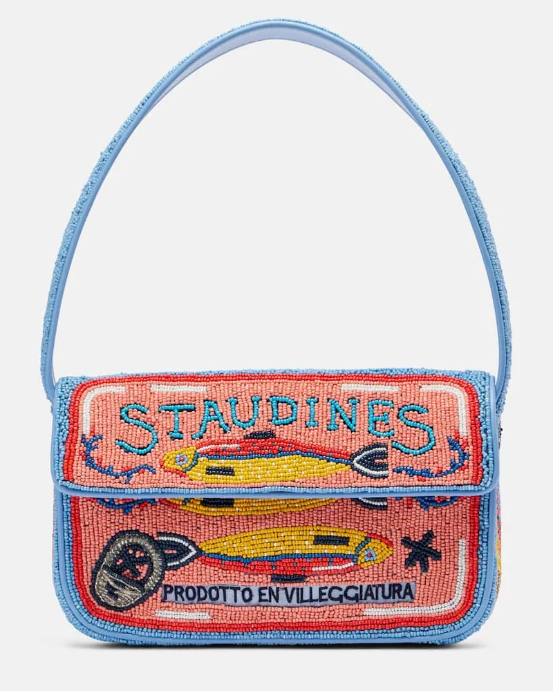 STAUD Verzierte Schultertasche Tommy Multicolor