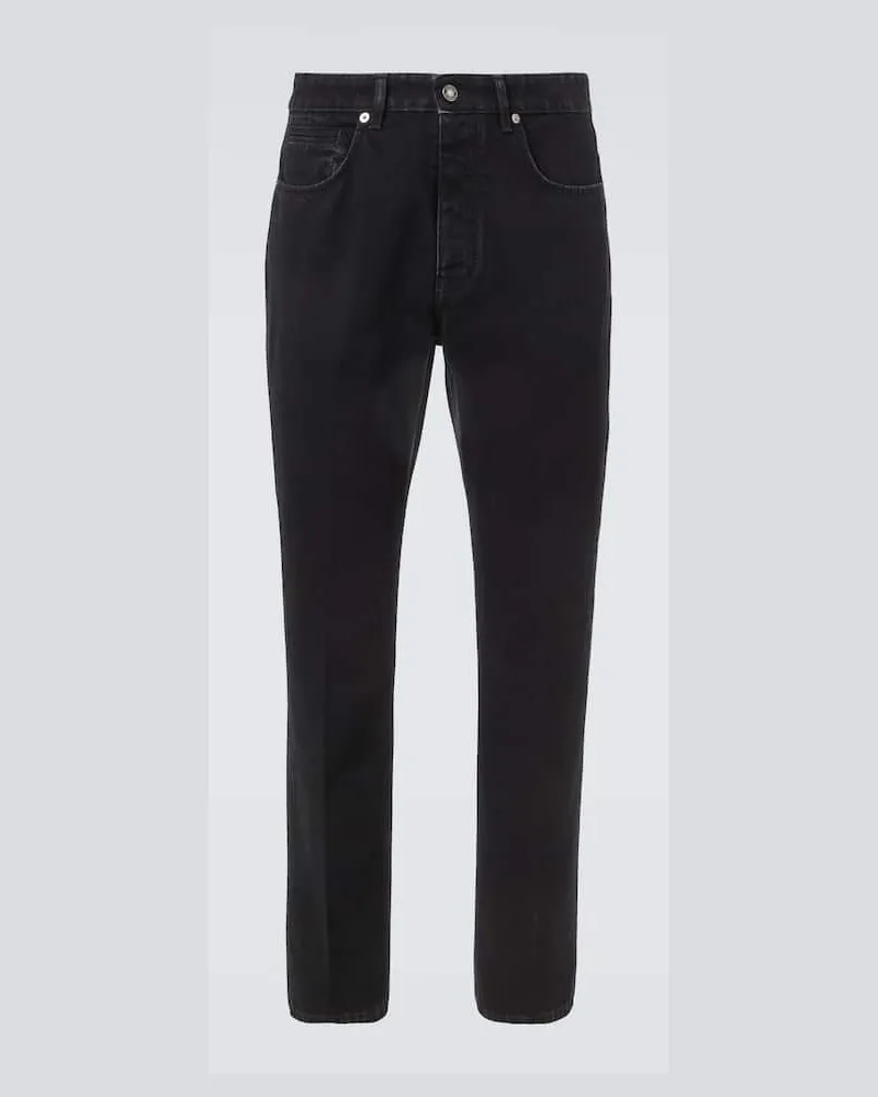 Givenchy Mid-Rise Straight Jeans Schwarz