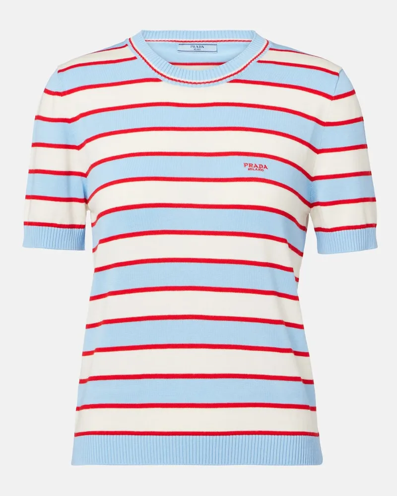 Prada Top aus Baumwolle Multicolor