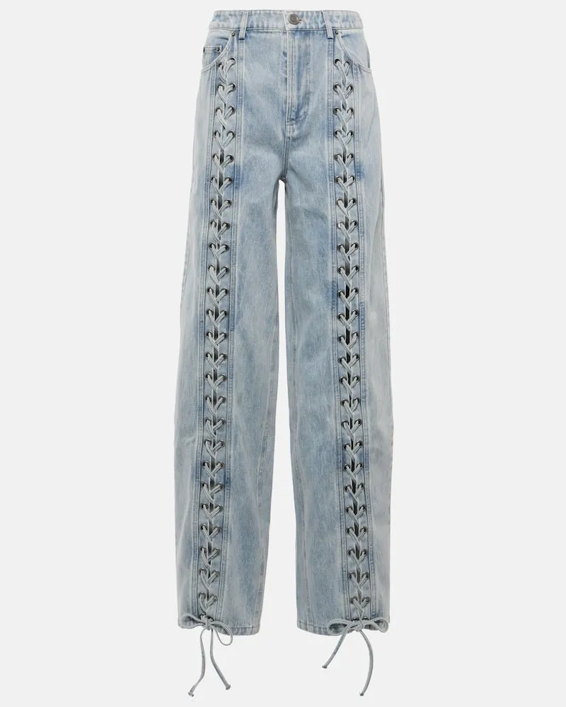 ROTATE Birger Christensen Straight Jeans Blau