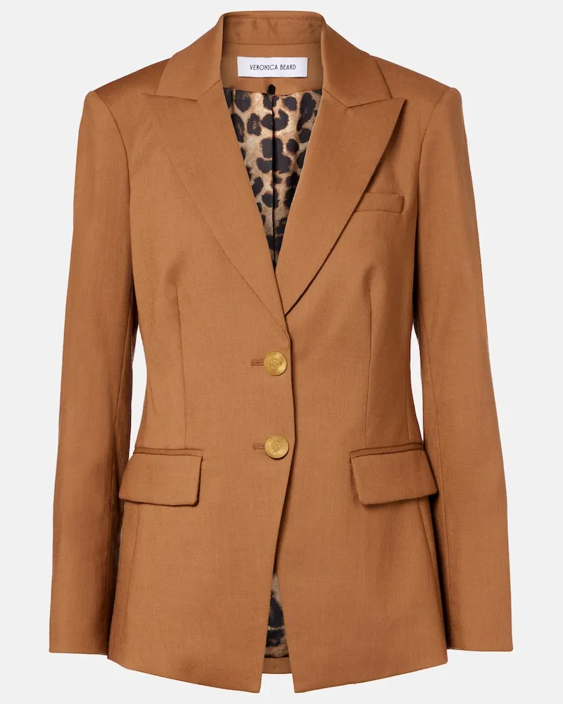 Veronica Beard Blazer Izara aus Wolle Braun