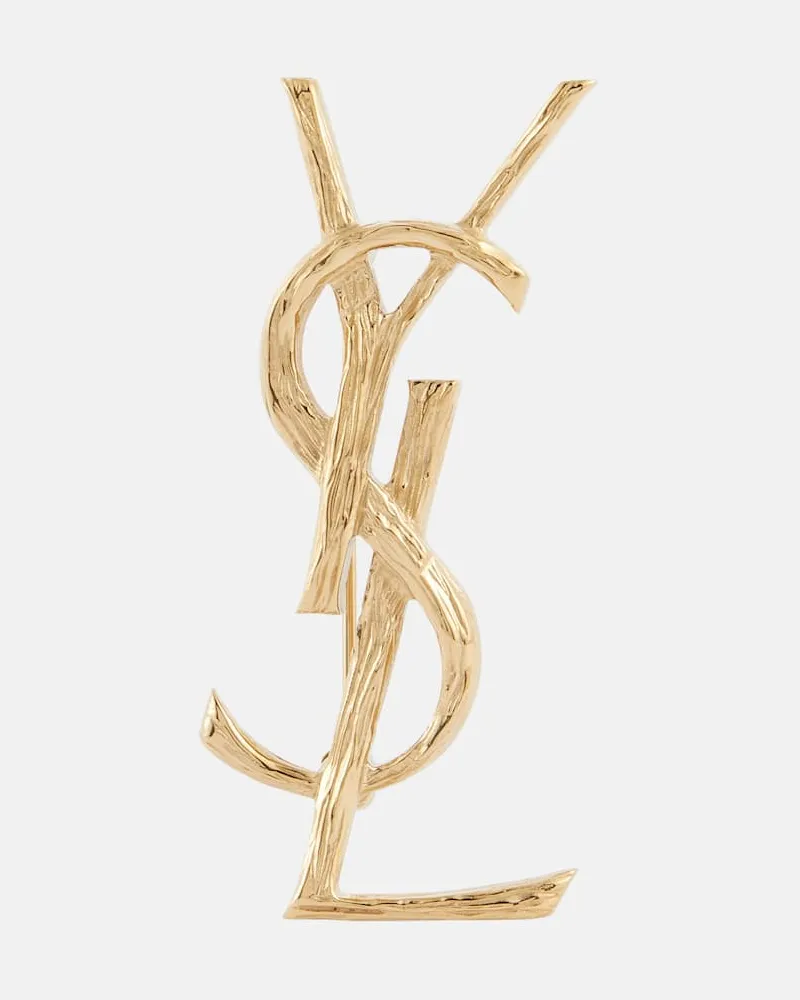 Saint Laurent Brosche Gold