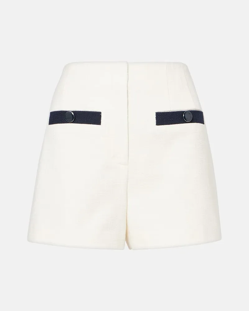 Veronica Beard Shorts Gershwin aus einem Baumwollgemisch Weiß
