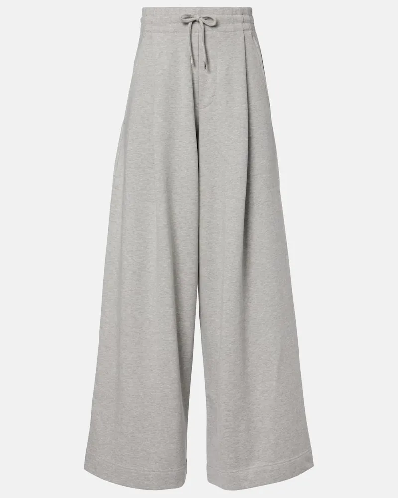Dries van Noten Jogginghose aus Baumwoll-Jersey Grau