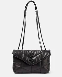 Saint Laurent Schultertasche Puffer Toy aus Leder Schwarz