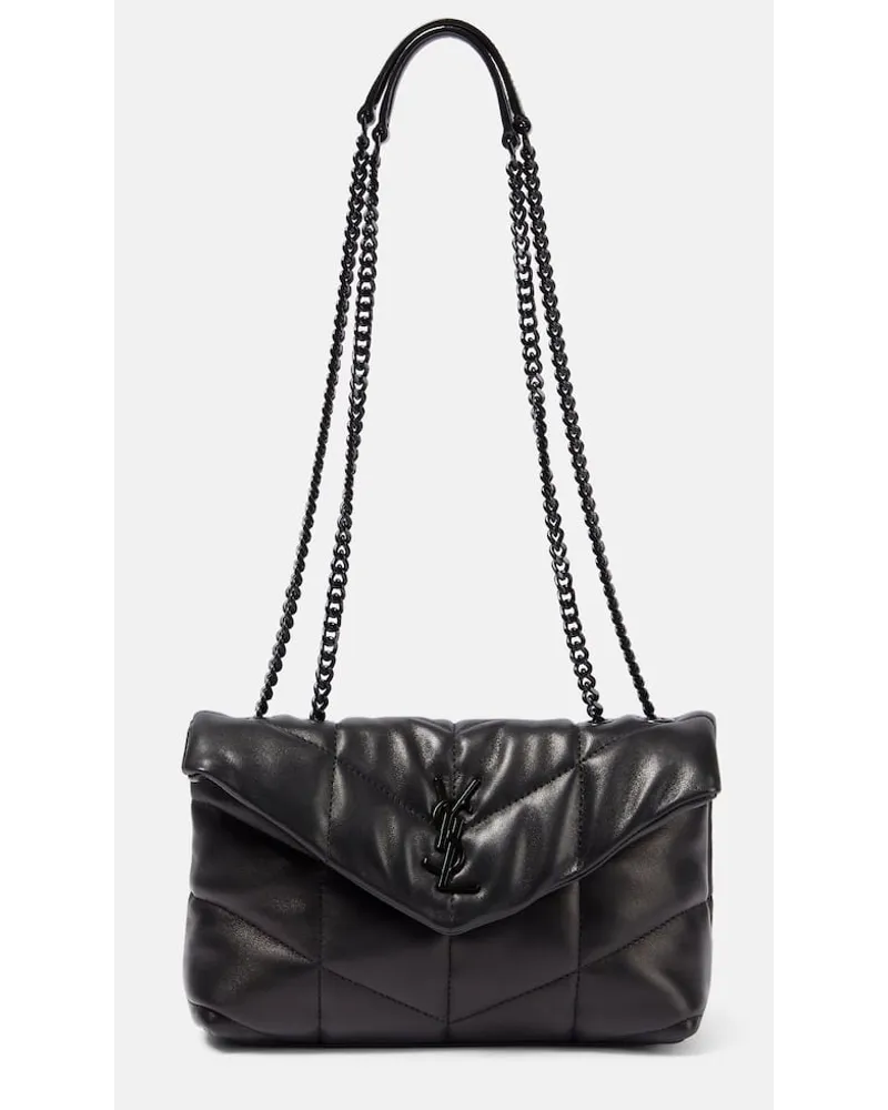 Saint Laurent Schultertasche Puffer Toy aus Leder Schwarz