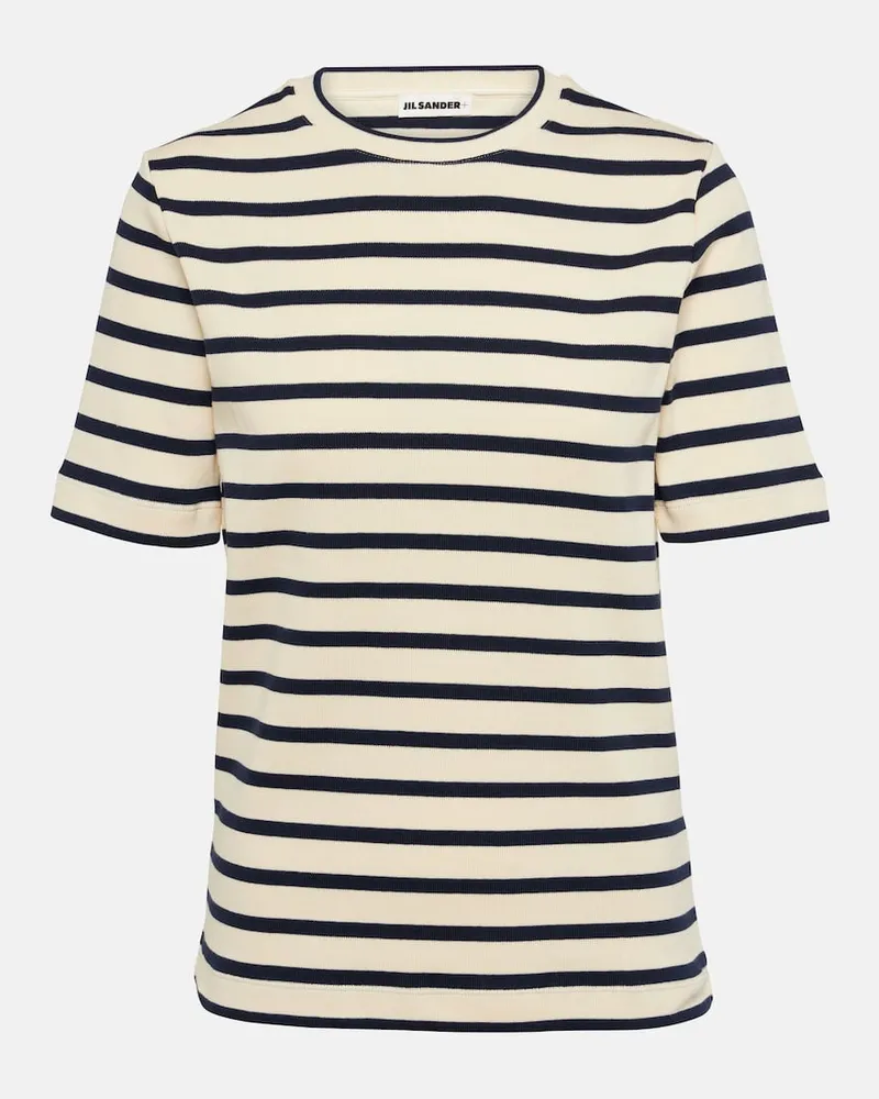 Jil Sander T-Shirt aus Baumwoll-Jersey Beige
