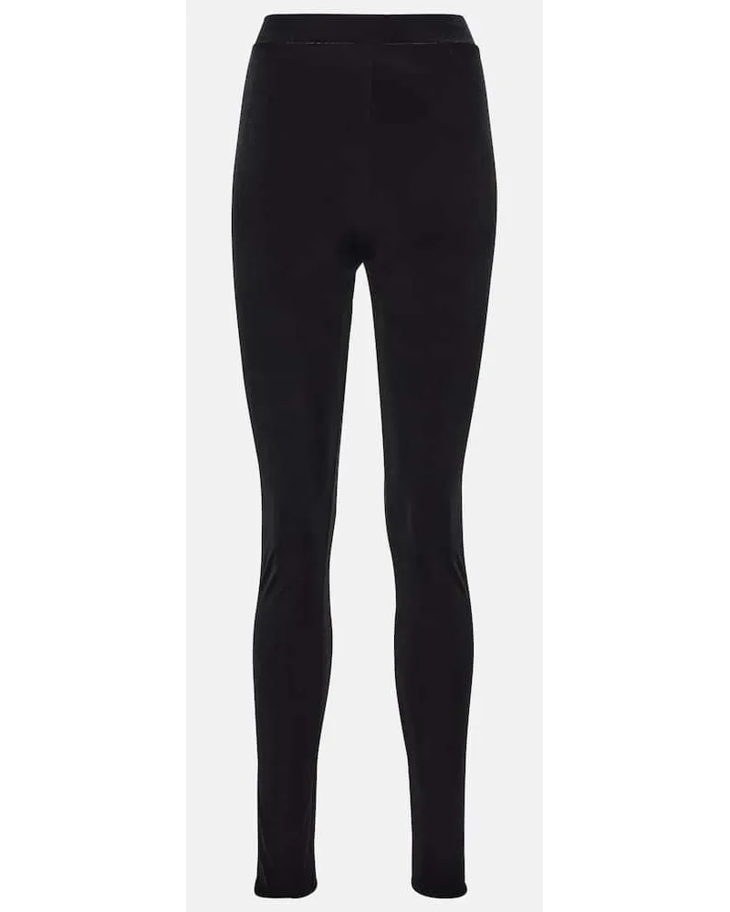 Alexandre Vauthier Leggings aus Jersey Schwarz