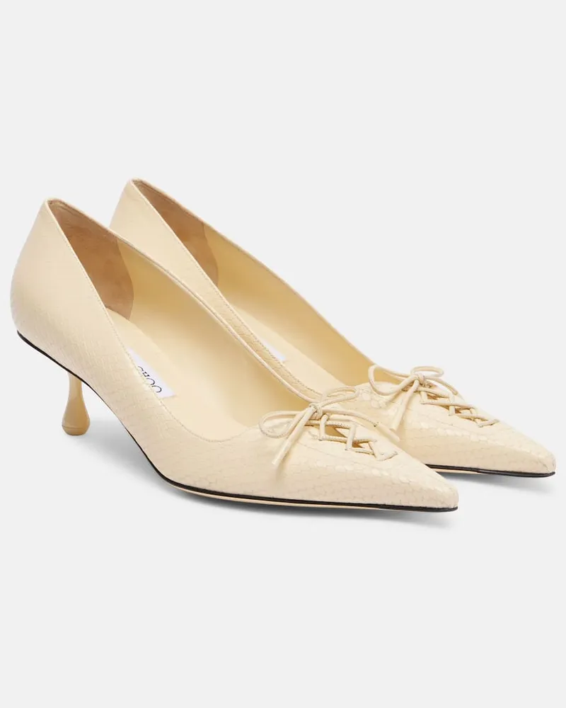 Jimmy Choo Pumps Scarlett 50 aus Leder Beige