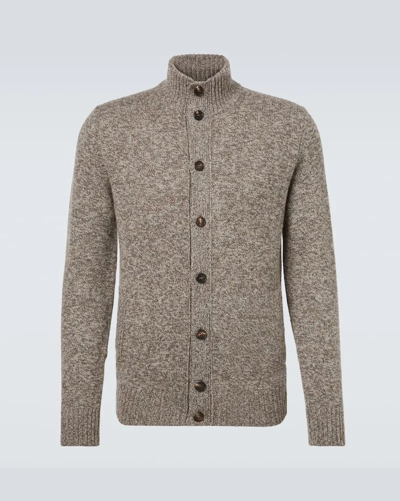 Slowear Cardigan aus Wolle Braun