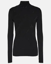 Proenza Schouler White Label Top aus Strick Schwarz