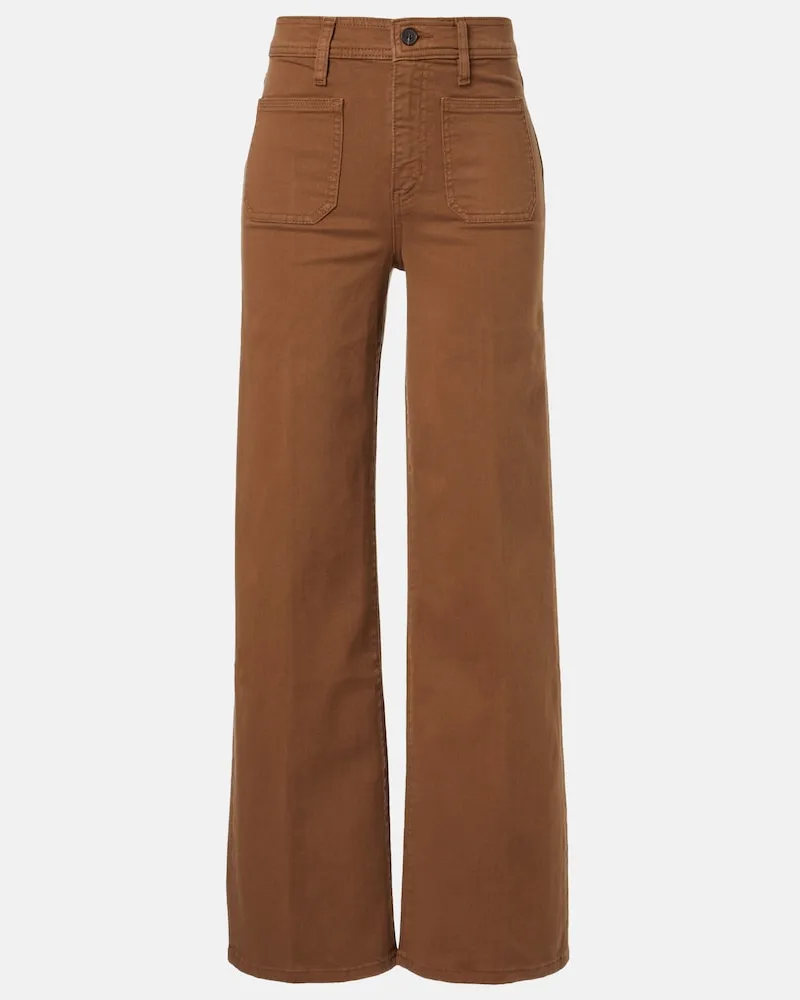 Frame Denim Wide-Leg Jeans Le Slim Palazzo Braun