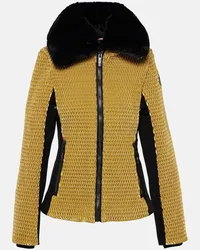 FUSALP Skijacke Montana mit Faux Fur Gold