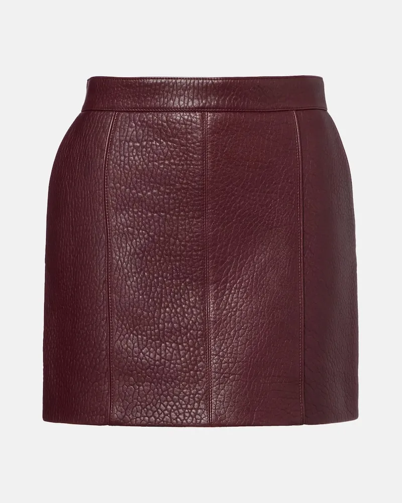 Chloé Chloé Minirock aus Leder Burgund