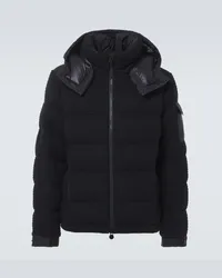 Moncler Daunenjacke Lagdei aus einem Wollgemisch Blau