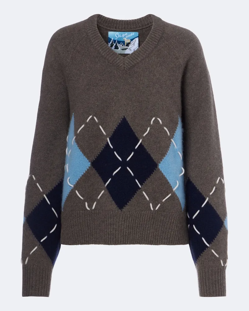arch4 Pullover Sloane aus Kaschmir Braun
