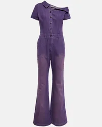 DIDU Jumpsuit aus Denim Lila